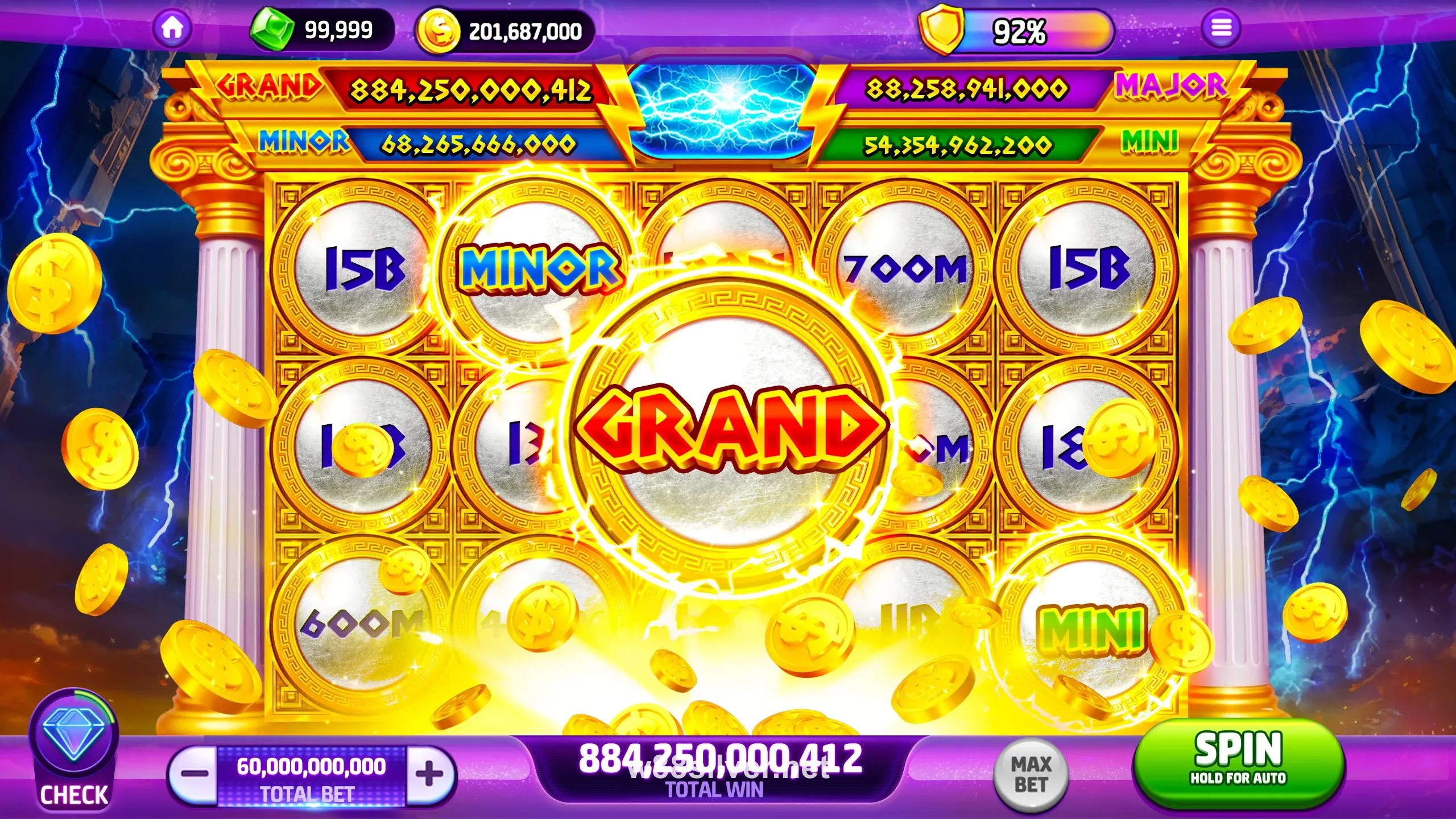 Giao diện trò chơi casino trực tuyến